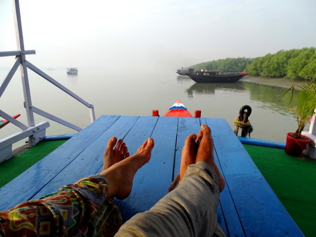 Barco "privado" por los sundarbans